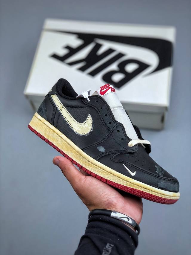 Air Jordan 1 Retro Lw Og Nitro Joe 1 Nike low-top culture basketball shoes perfe