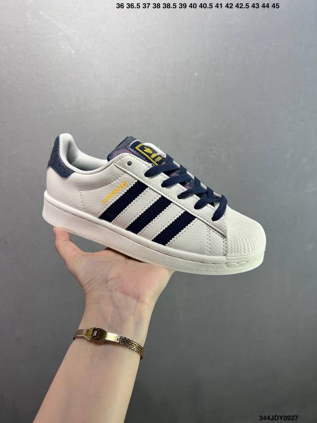 Adidas Originals Superstar white and black retro trend non-slip wear-resistant l