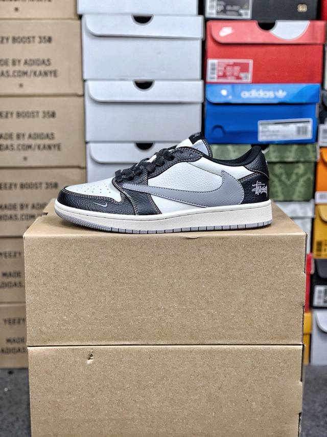 Welfare Special Price #Company-level customized Air Jordan 1 Low custom color ma