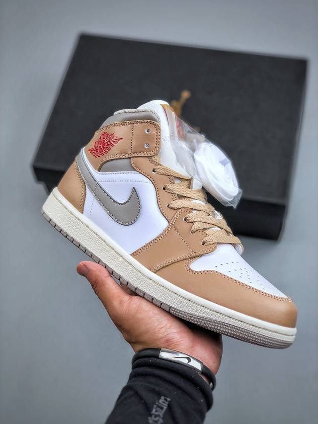 Nike Air Jordan 1 Mid Aj1 Joe 1 Nike low-top culture basketball shoes perfect qu