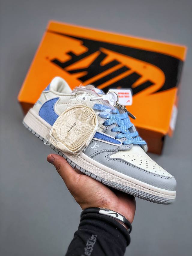 Xc Nike Air Jordan 1 Low Og Sp Joe 1 co-branded low-top cultural casual sneakers