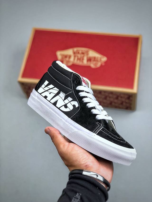 Vans Sk8-Low classic mid-top black and white casual canvas sneakers Vn0A4Uuk2V4