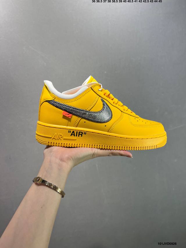Corporate-level Ow x Nk Af1 Mca Art Museum collaboration Air Force One low-top