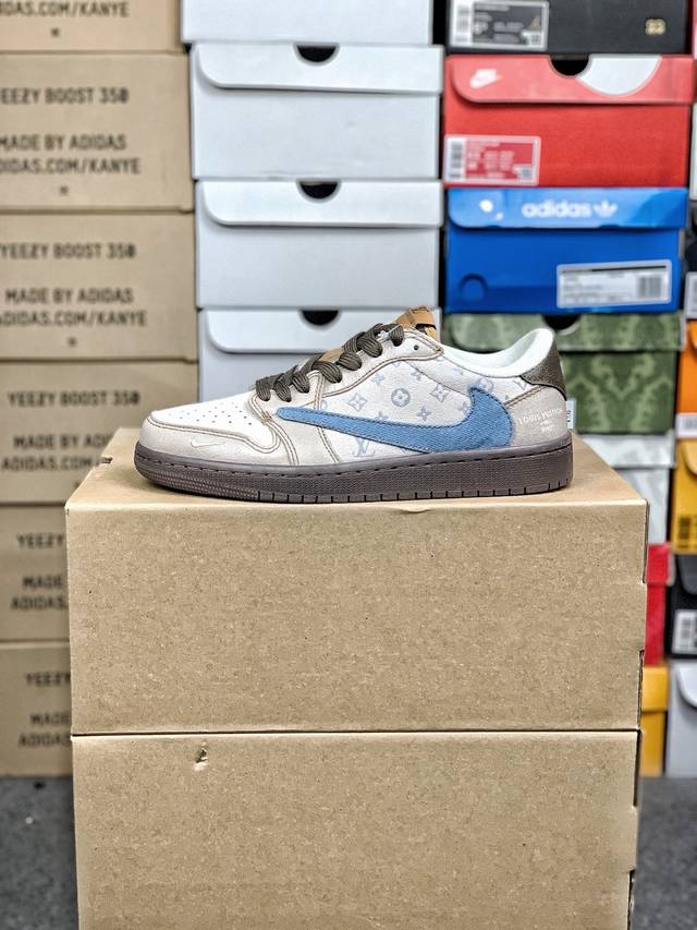 Welfare Special Price #Company-level customized Air Jordan 1 Low custom color ma