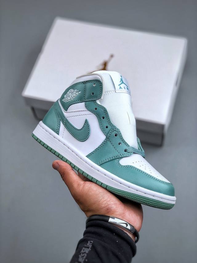 Inspected version Air Jordan 1 Mid Aj1 Qiao 1 mid-top culture basketball shoes B