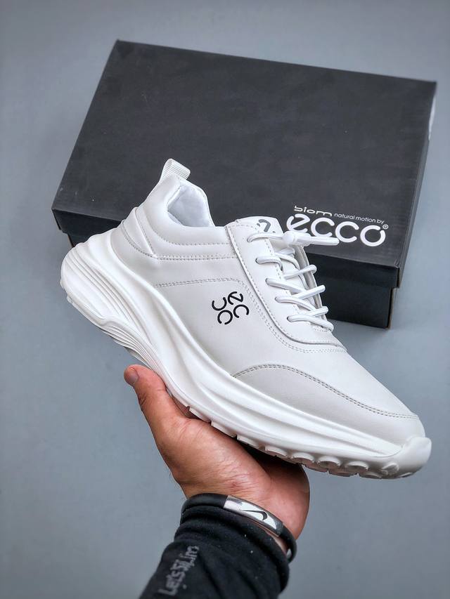 2025 Ecco 's latest men's sneakers, casual, trendy, breathable running shoes, th