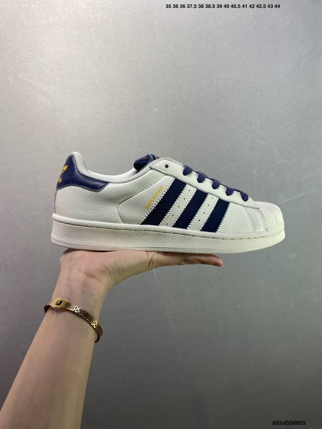 Adidas Originals Superstar white and black retro trend non-slip wear-resistant l