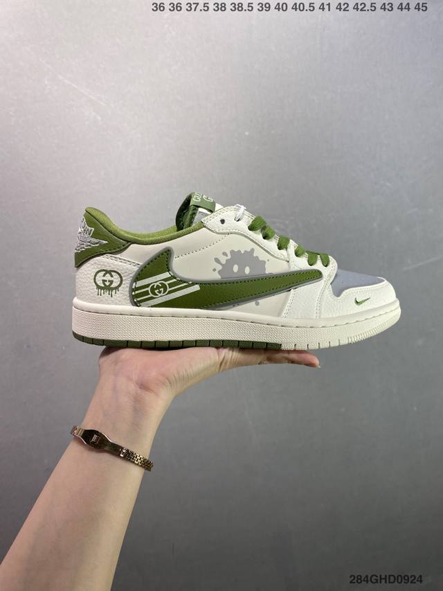 Company-level Nike Air Jordan 1 Low custom color Aj joint-high-end custom low-to