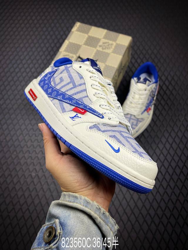 C Corporate-grade Nike Air Jordan 1 X Travis Scott Aj1 inverted hook Joe One inv