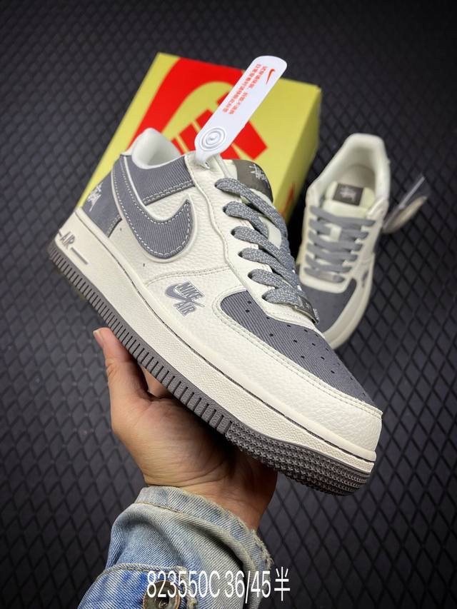 C Limited edition overseas sale! Corporate-grade Nike Air Force 1 '07 Low "Stuss