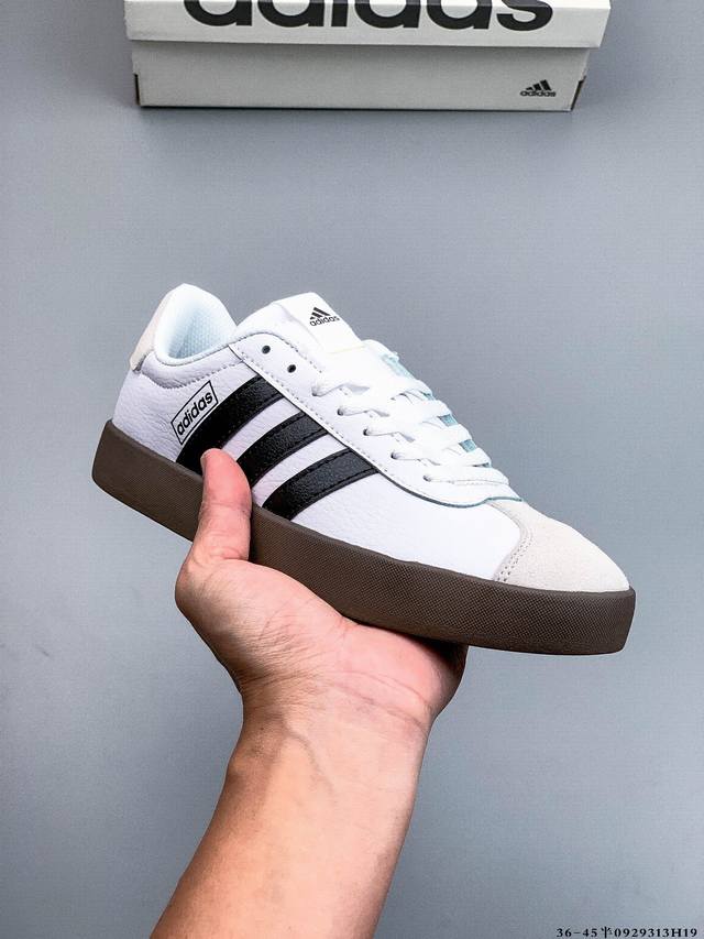 Adidas Neo Vl Court 3.0 Trefoil Fashion SneakersSuede, non-slip, wear-resistant,