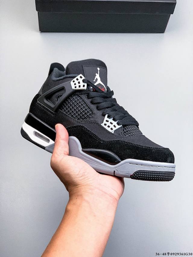 Corporate-level top-tier! Air Jordan 4 mid-top retro, casual, athletic basketba