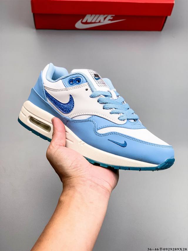 Company level! Nike Air Max 1 87 limited color air cushion running shoes 092928