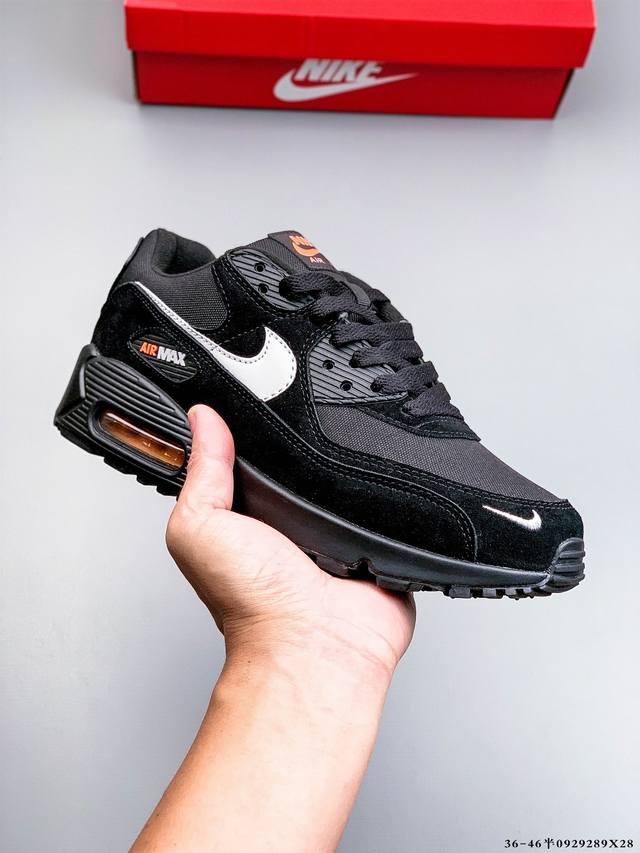 Company level! Nike Wmns Nike Air Max 90 Oreo Half Palm Air Cushion Full Leathe
