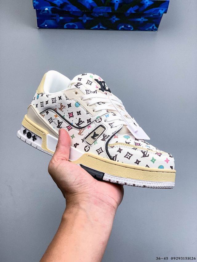 Louis Vuitton LV Louis Vuitton sneakers are a favorite among celebrities, with t