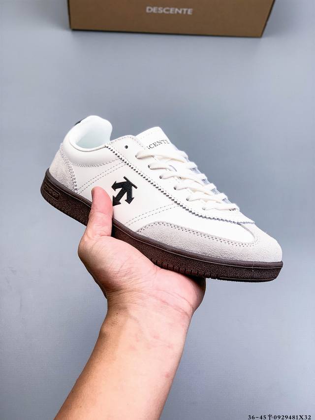 Company level! Descente Edge Court Classy Retro Lightweight Wear-resistant Low-