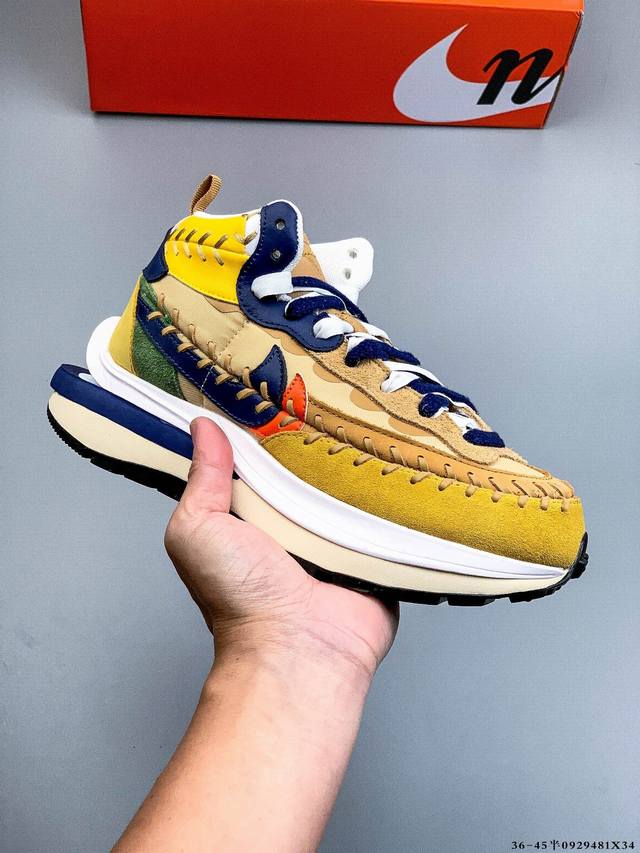 The Sacai x Nike Ldvaporwaffle Mix collaboration features retro, versatile waffl