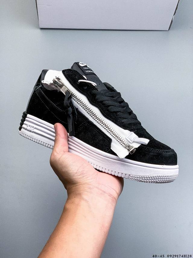 Company Level! Acronym x Nike Lunar Force 1 Air Force collaboration: zippered, c