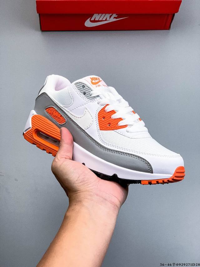 Company level! Nike Wmns Nike Air Max 90 Oreo Half Palm Air Cushion Full Leathe