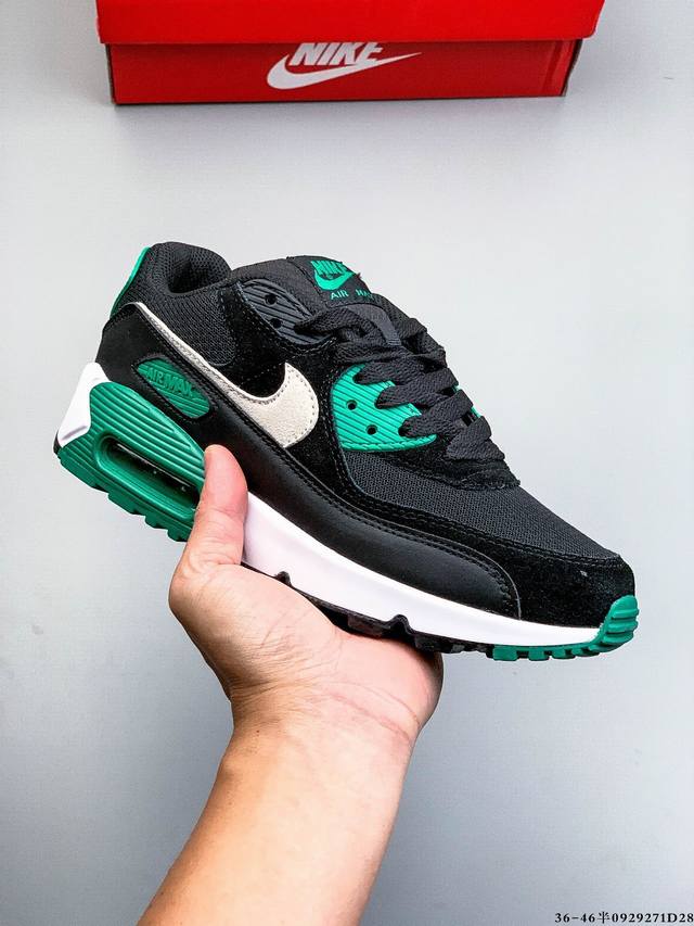 Company level! Nike Wmns Nike Air Max 90 Oreo Half Palm Air Cushion Full Leathe