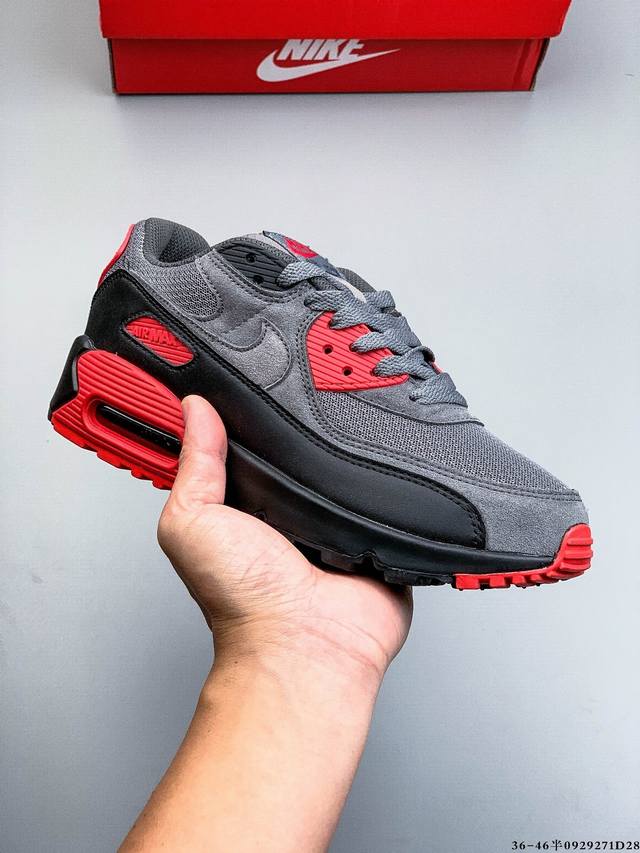 Company level! Nike Wmns Nike Air Max 90 Oreo Half Palm Air Cushion Full Leathe