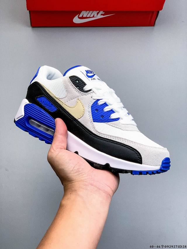 Company level! Nike Wmns Nike Air Max 90 Oreo Half Palm Air Cushion Full Leathe