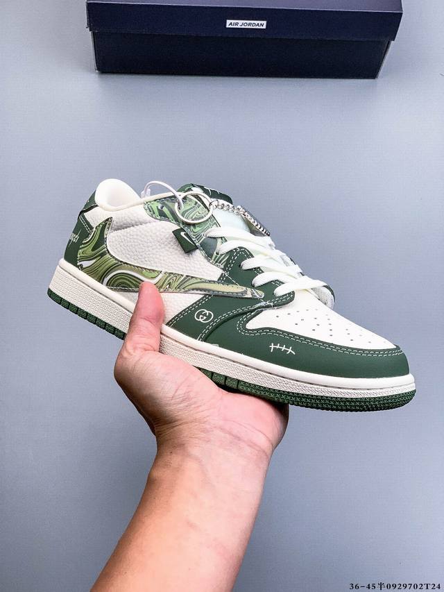 Nike Air Jordan 1 Low Aj1 Qiao 1 low-top trendy leisure sports sneakers. Aj1 low