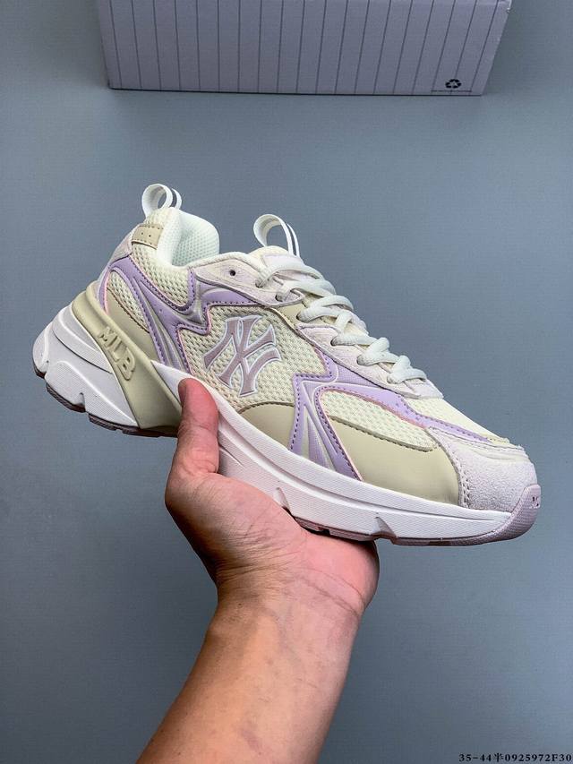 Company level! MLB official 25 autumn new thick-soled dad shoes heightened mesh
