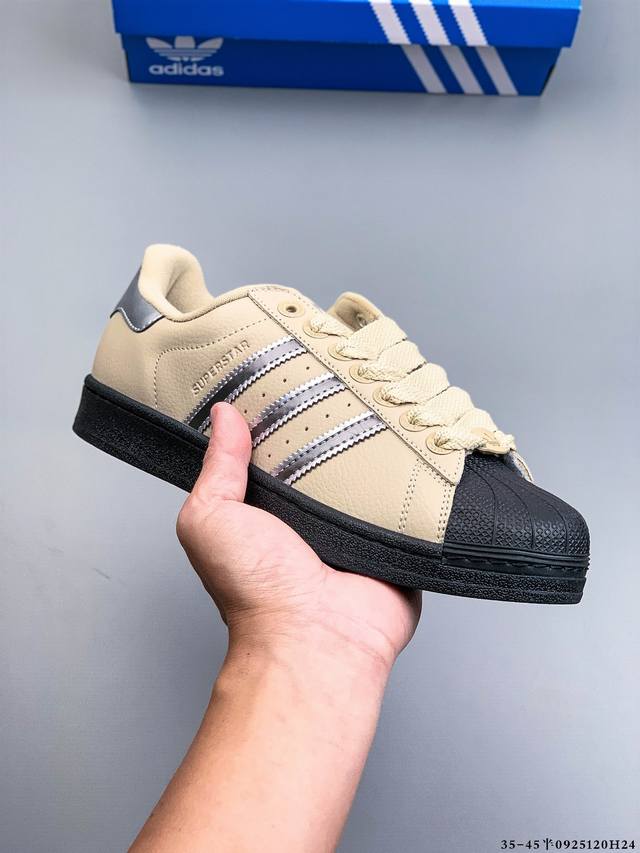 Company level! Adidas Superstar shell head classic versatile casual sneakers 09