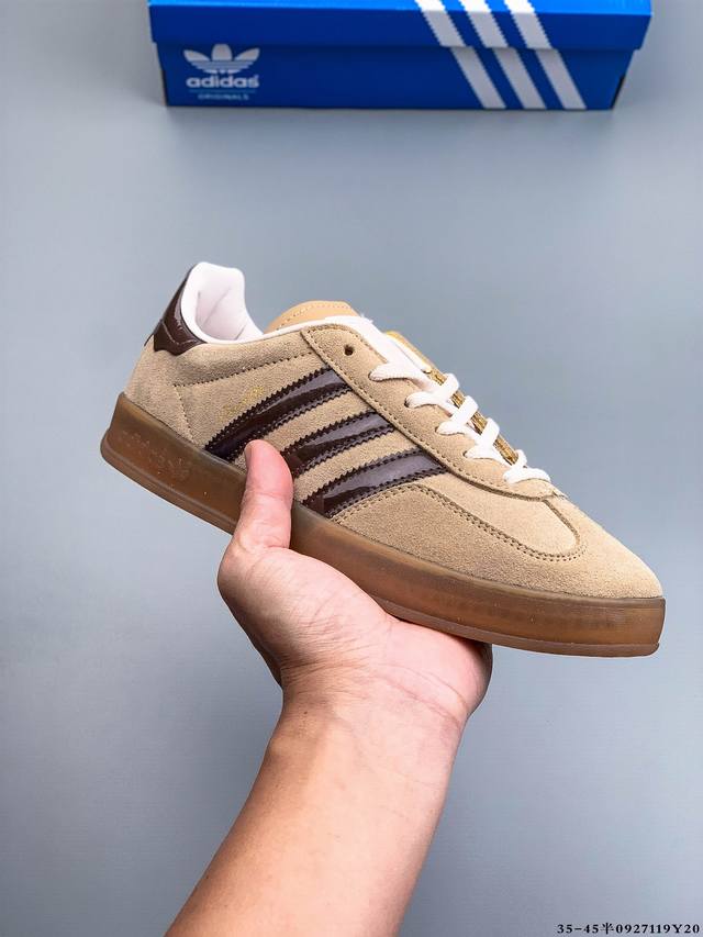 True half size! Adidas Gazelle low-top retro versatile casual sports sneakers 0