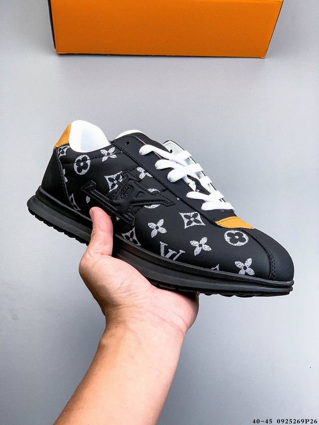 180 Louis Vuitton x Nigo Buttersoft FW25 Round-toe Lace-Up Low-Top Casual Shoes.