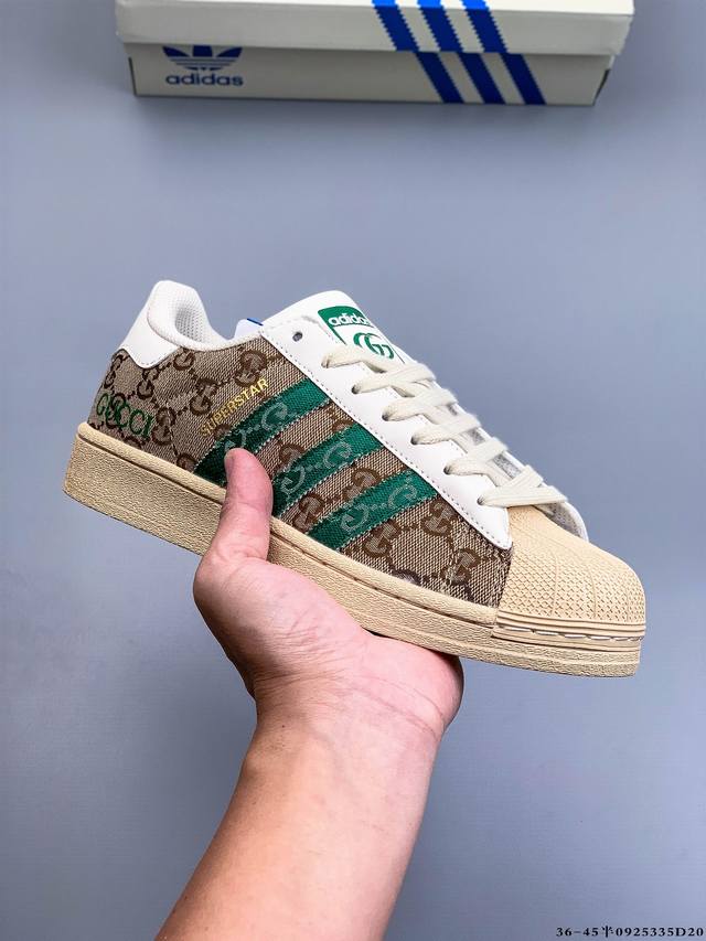 Company level! Adidas Superstar shell head classic versatile casual sneakers 09