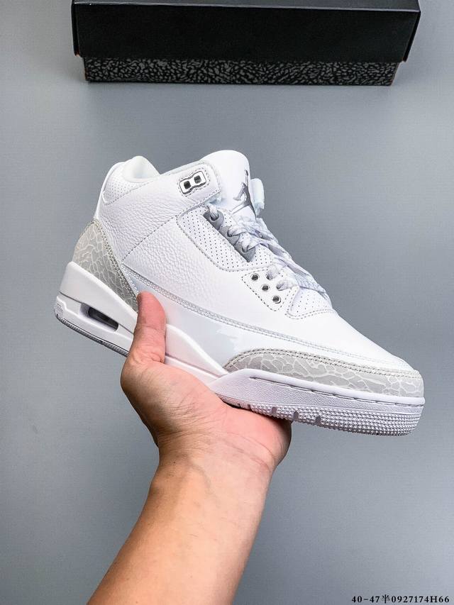 Pure original version! Original box top layer leather Jordan Air Jordan 3 Retro