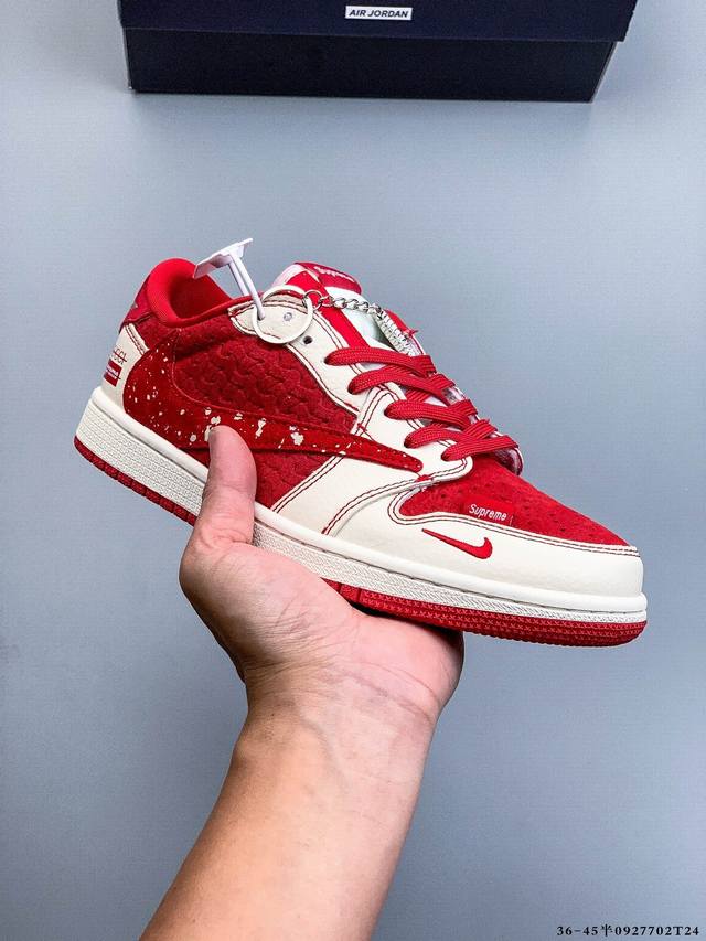 Nike Air Jordan 1 Low Aj1 Qiao 1 low-top trendy leisure sports sneakers. Aj1 low