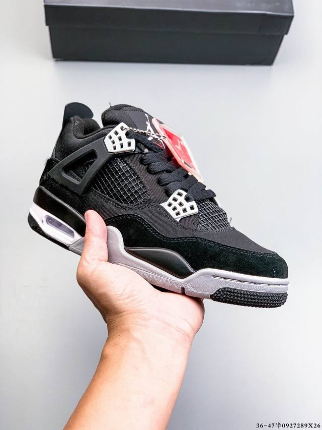 Corporate-grade top-tier! Air Jordan 4 mid-top retro, casual, athletic basketba