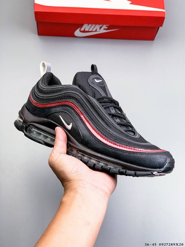 Nike Air Max 97 Bullet Series Full Palm Air Cushion Classic Sports Leisure Runn