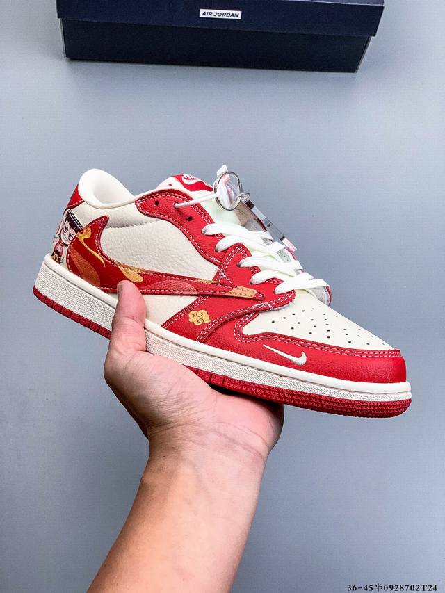 Nike Air Jordan 1 Low Aj1 Qiao 1 low-top trendy leisure sports sneakers. Aj1 low