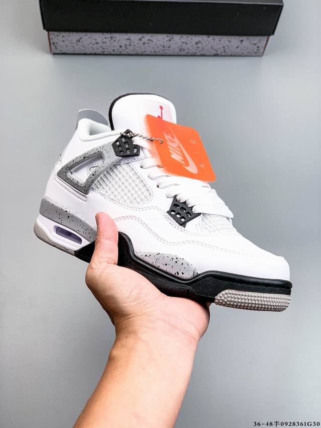 Corporate-level top-tier! Air Jordan 4 mid-top retro, casual, athletic basketba