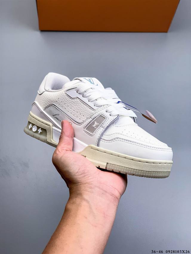 Louis Vuitton LV Louis Vuitton sneakers are a favorite among celebrities, with t