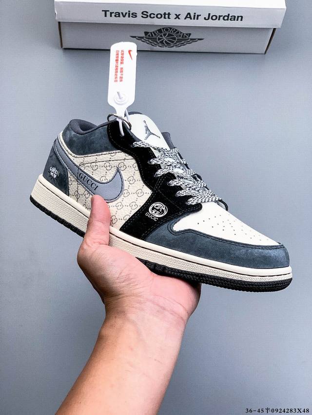 Nike Air Jordan 1 Low Aj1 Qiao 1 low-top trendy leisure sports sneakers. Aj1 low
