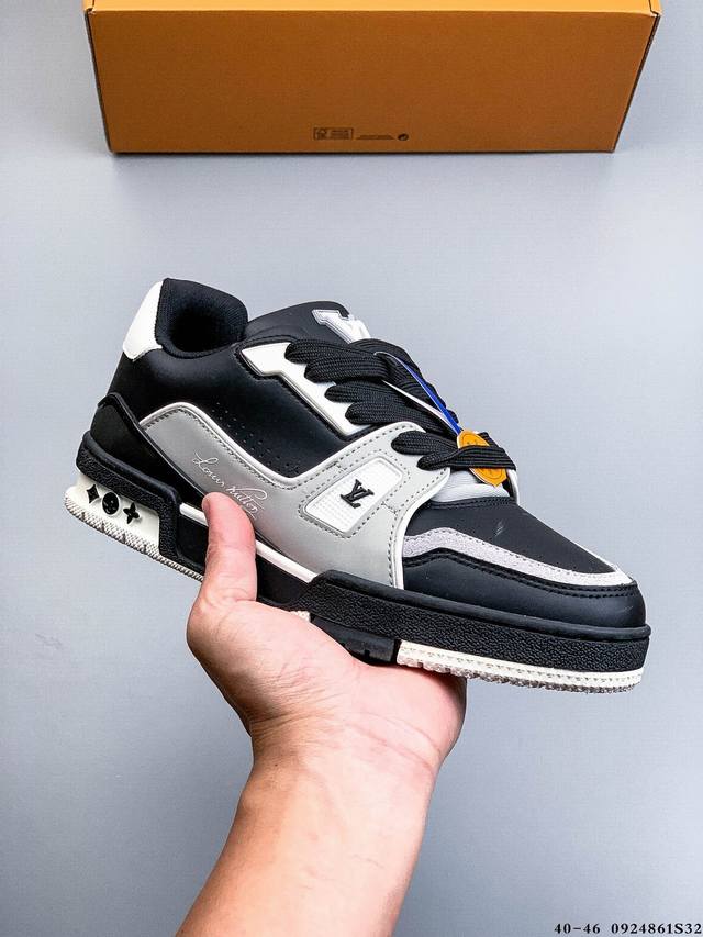 Louis Vuitton LV Louis Vuitton sneakers are a favorite among celebrities, with t