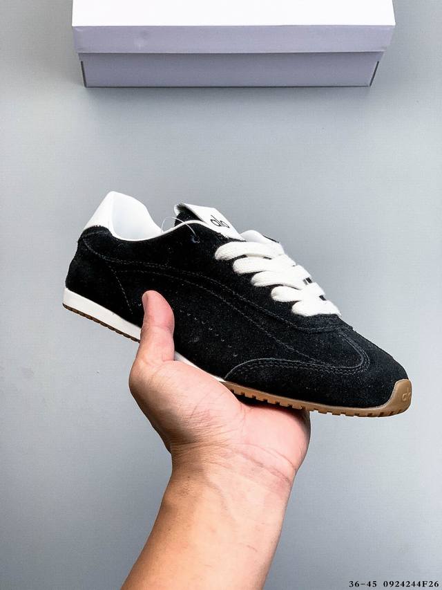 Alo Yoga Sunset genuine leather casual German training shoes for women 2025 new