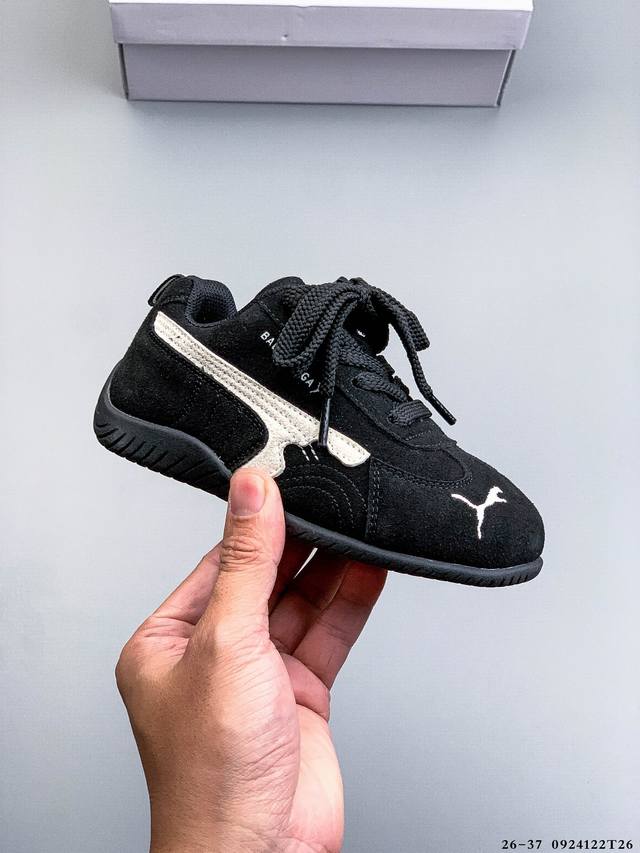 Company Level! Puma x Balenciaga Speedcat series thin-soled shoes. Round-toe, di