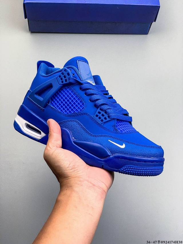 Corporate-level top-tier! Air Jordan 4 mid-top retro, casual, athletic basketba