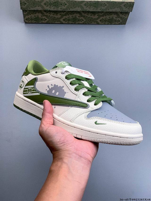 Nike Air Jordan 1 Low Aj1 Qiao 1 low-top trendy leisure sports sneakers. Aj1 low