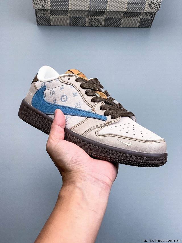 Nike Air Jordan 1 Low Aj1 Qiao 1 low-top trendy leisure sports sneakers. Aj1 lo