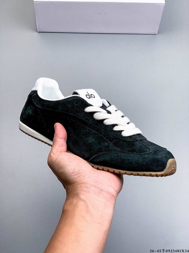 Alo Yoga Sunset genuine leather casual German training shoes for women 2025 new