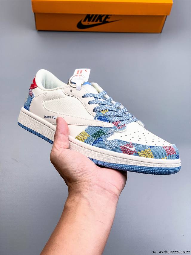 Nike Air Jordan 1 Low Aj1 Qiao 1 low-top trendy leisure sports sneakers. Aj1 low