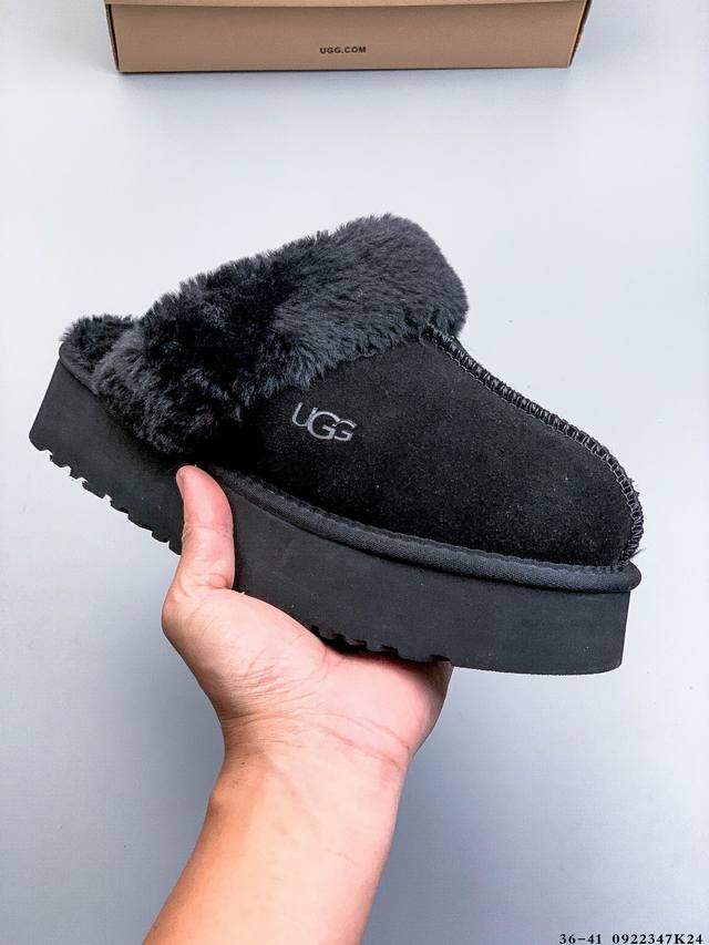 Fangket thick-soled closed-toe slippers Ugg autumn casual slippers comfortable f