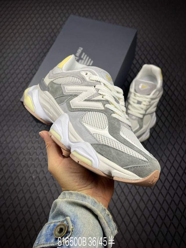 B New Balance 9060 series retro casual sports jogging shoesThe upper is made of